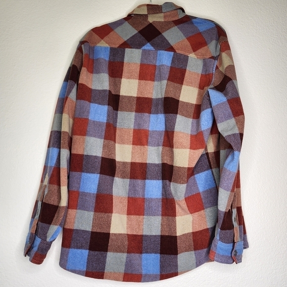 Eddie Bauer Plaid Flannel Shacket Button Down - Picture 3 of 7